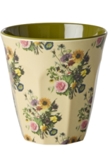 Rice Beker Melamine met Retro Bouquet print - Rice