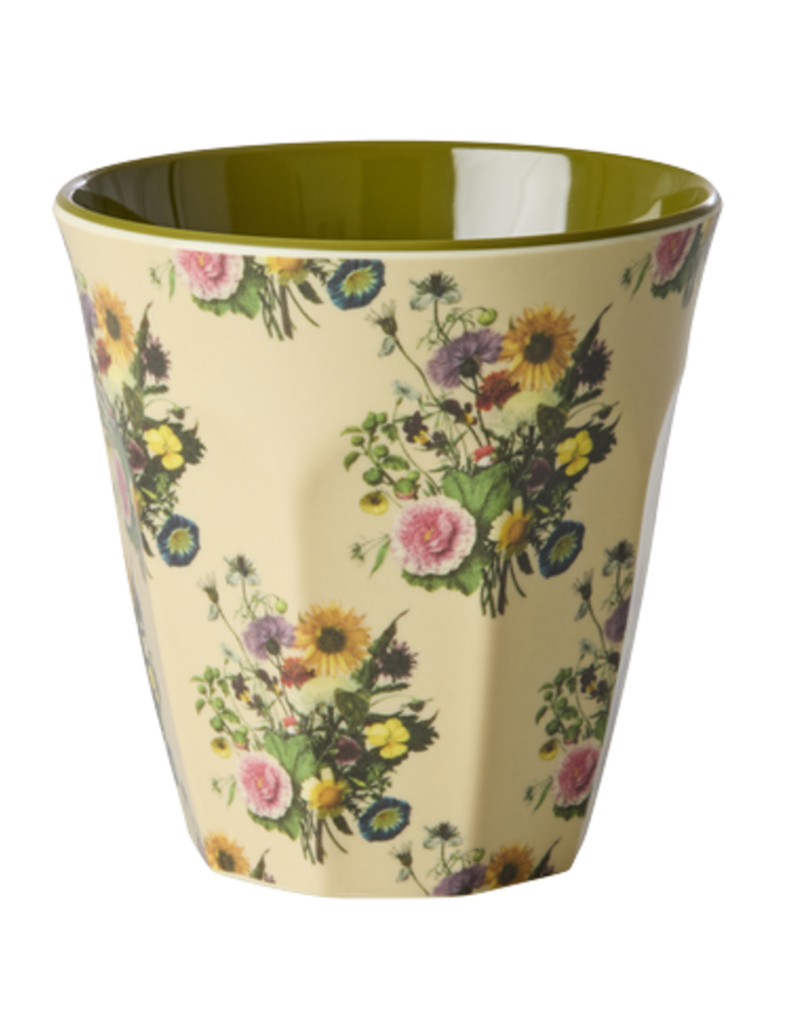 Rice Beker Melamine met Retro Bouquet print - Rice