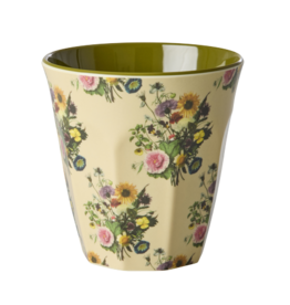 Rice Beker Melamine met Retro Bouquet print - Rice
