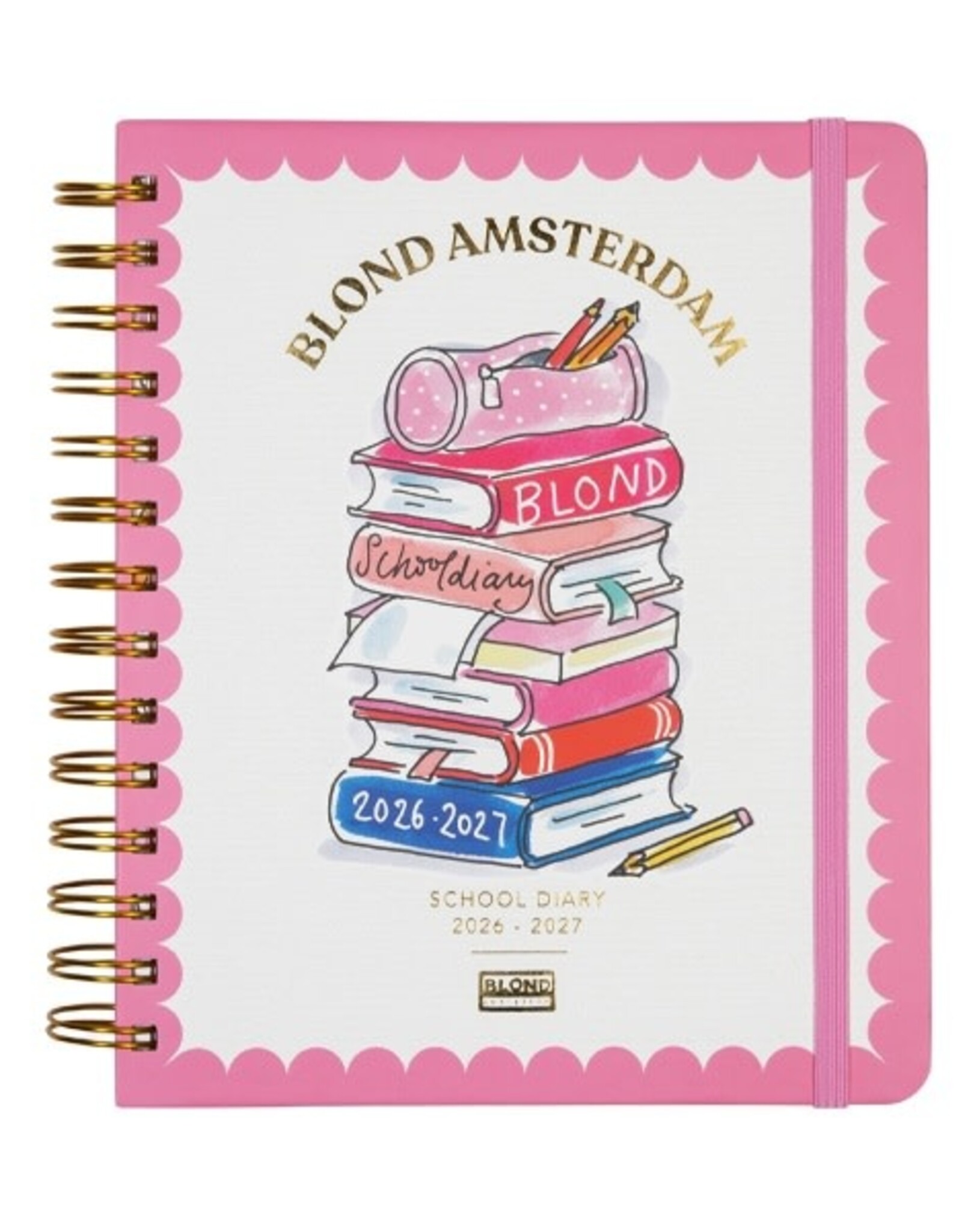 Blond Amsterdam Schoolagenda 2026/2027 Ringband (FSC) - Blond Amsterdam