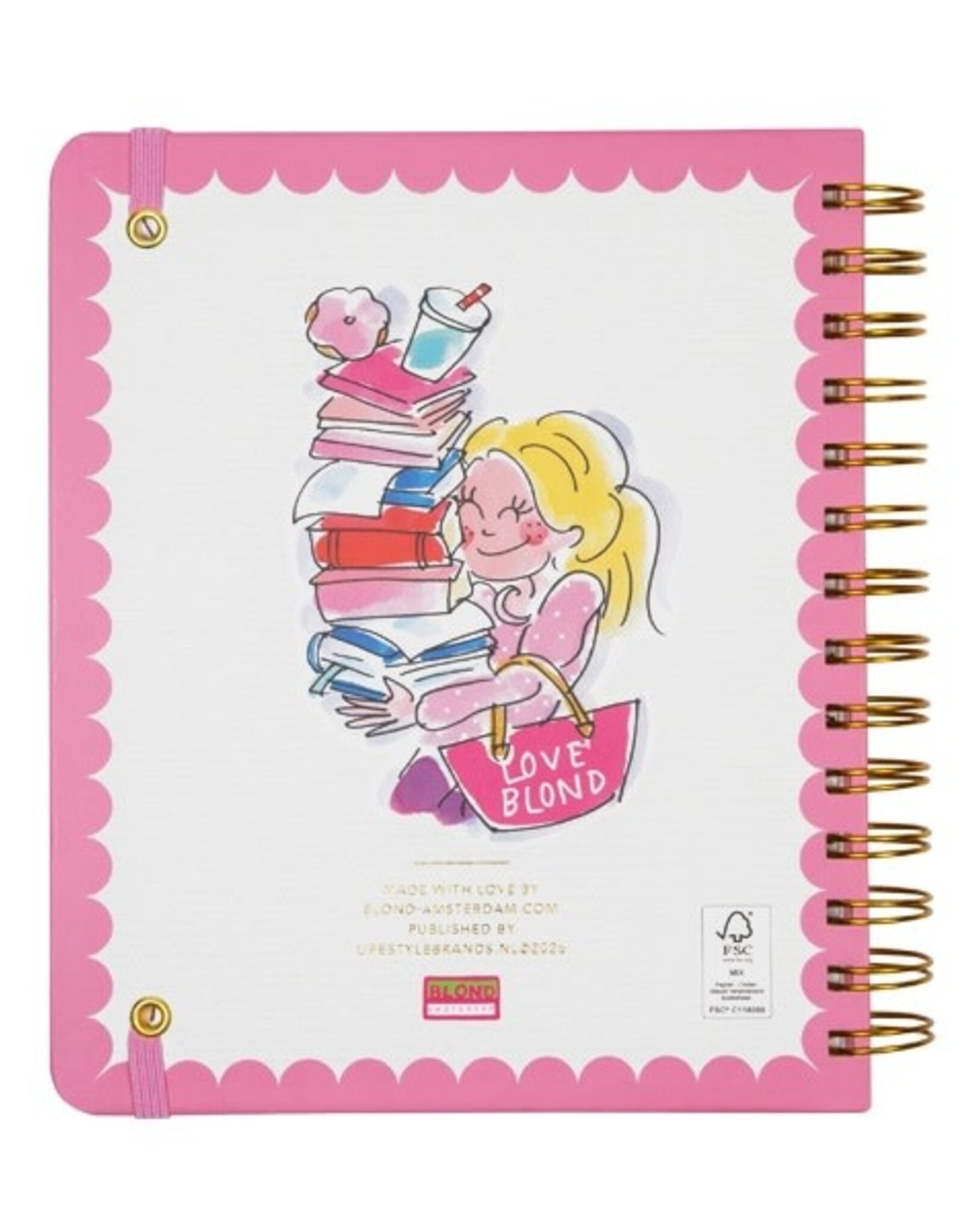 Blond Amsterdam Schoolagenda 2026/2027 Ringband (FSC) - Blond Amsterdam