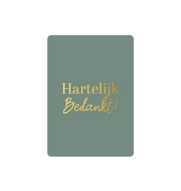 Cadeaukaartje A7 - Hartelijk Bedankt!