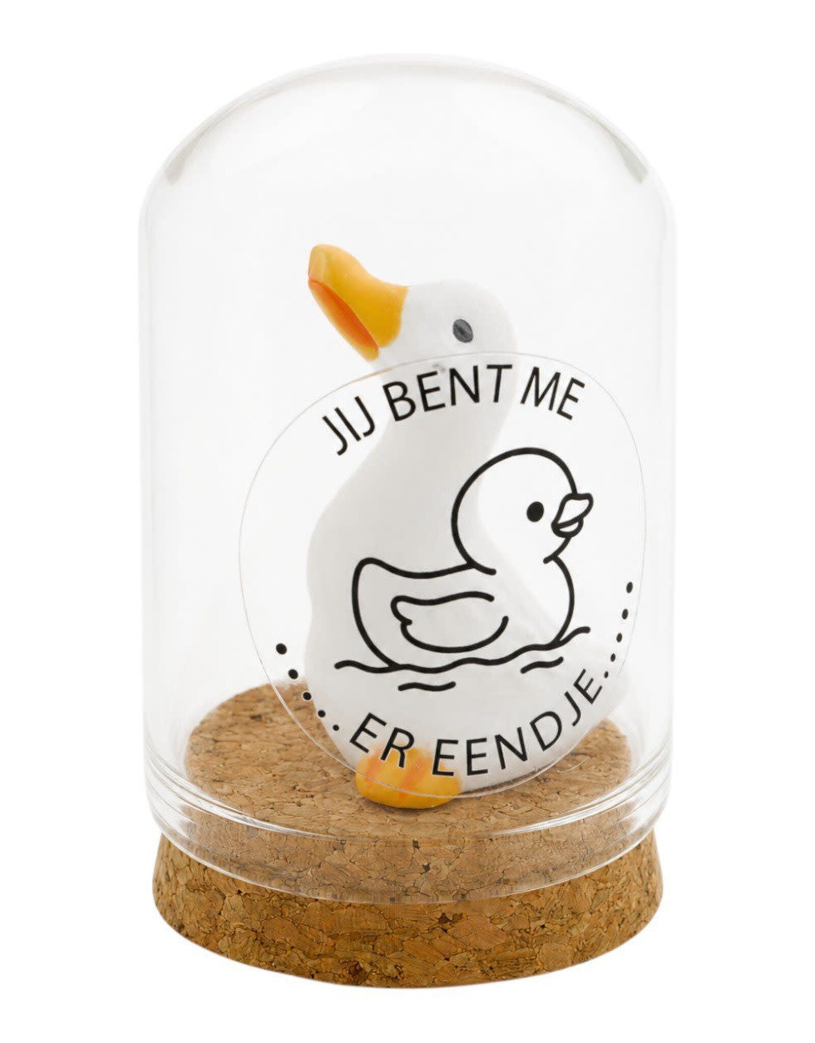 Stolpje 4x6cm "Jij bent me er eendje"