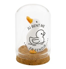 Stolpje 4x6cm "Jij bent me er eendje"