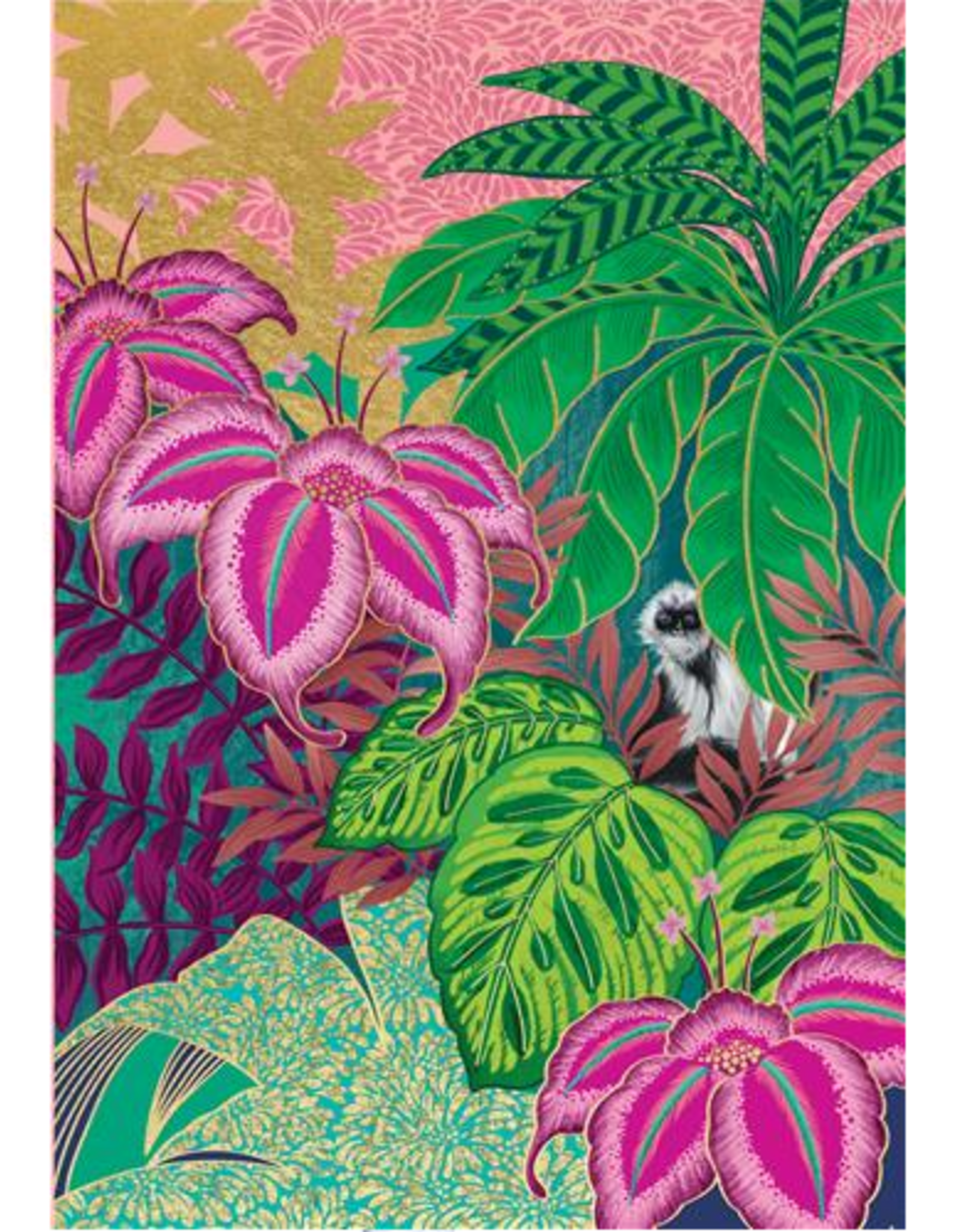 Wenskaart Blanco "Tropical Jungle" - Clare Maddicott