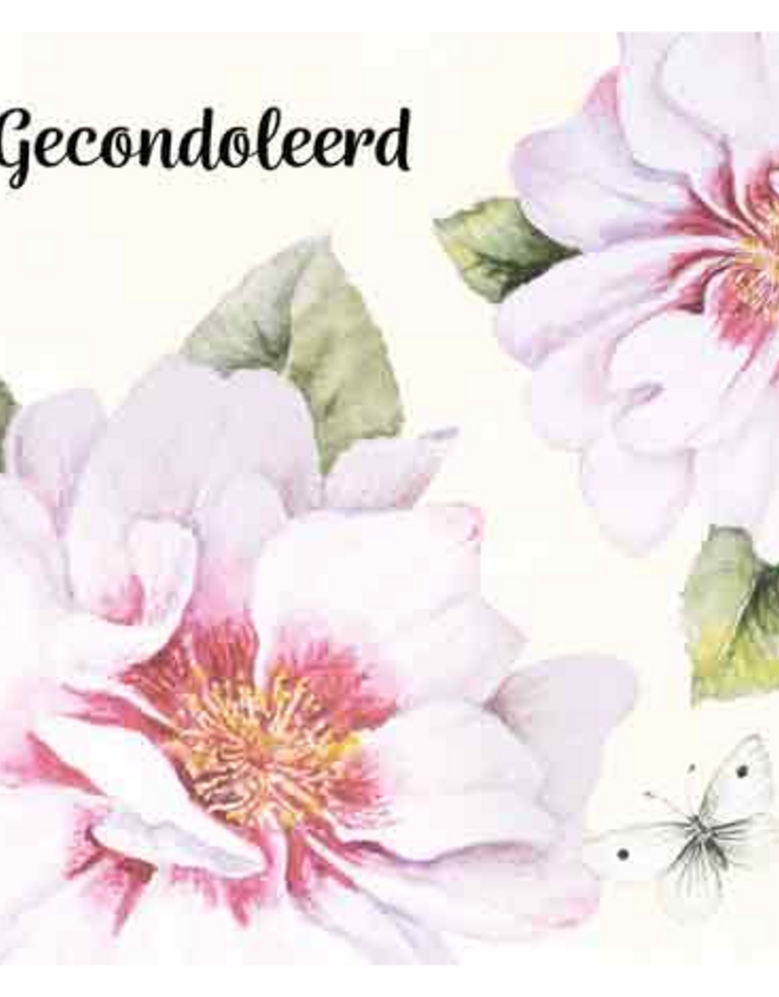 Gecondoleerd - Wenskaart Janneke Brinkman
