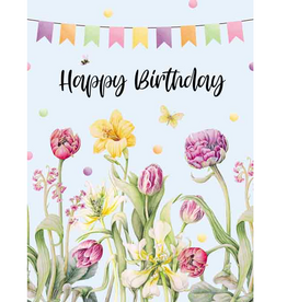 Happy Birthday - Wenskaart Janneke Brinkman