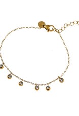 Day & Eve by Go Dutch Label Armband (B66424-1) 14K goud + crystal - Day & Eve by Go Dutch Label