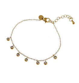 Day & Eve by Go Dutch Label Armband (B66424-1) 14K goud + crystal - Day & Eve by Go Dutch Label