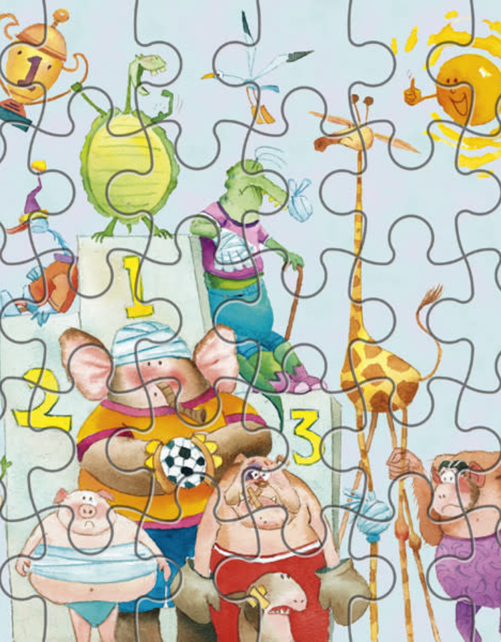 Kinder Puzzel "Opa Jan" Sport - Marius van Dokkum