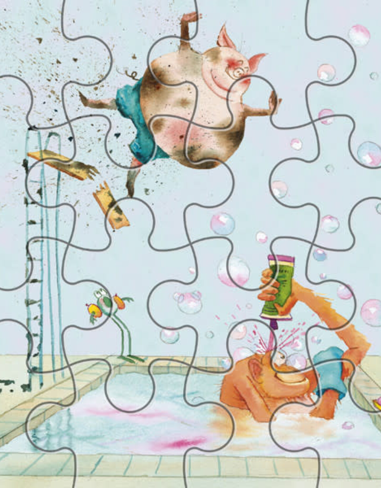 Kinder Puzzel "Opa Jan" Sport - Marius van Dokkum