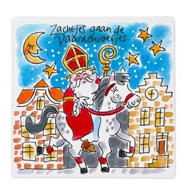 Blond Amsterdam Tegel 13cm Sint op Pad - Blond Amsterdam