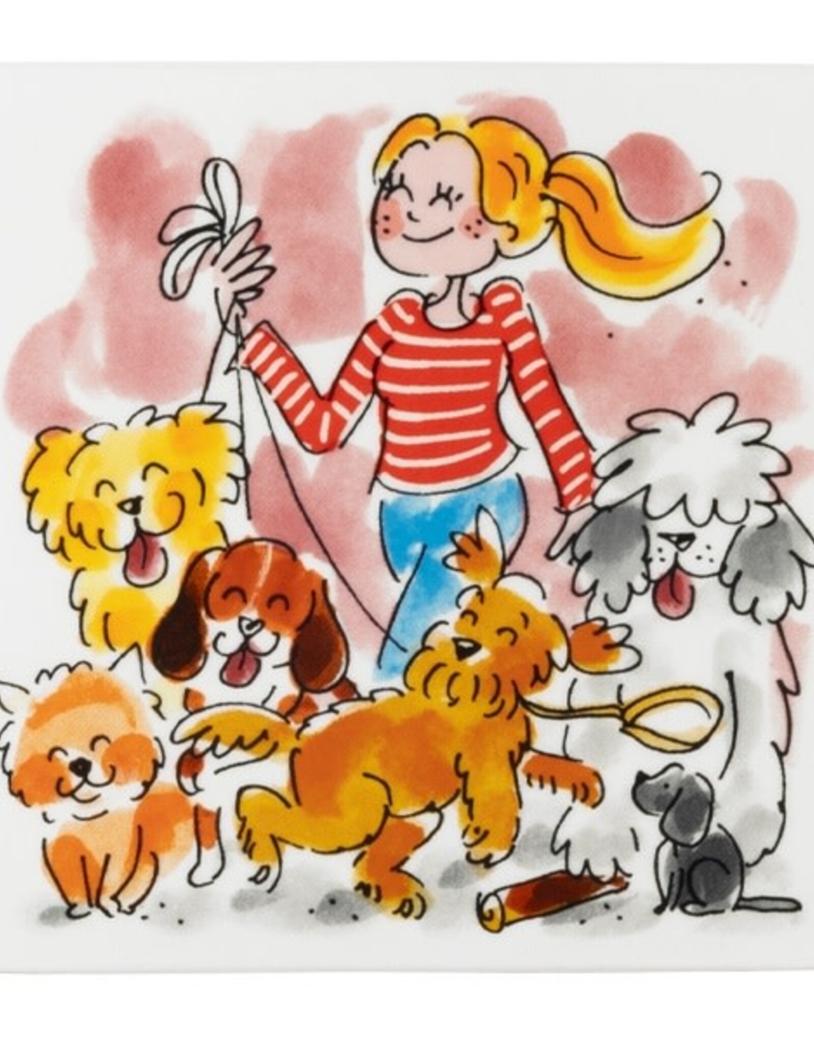 Blond Amsterdam Tegel 13cm Hond - Blond Amsterdam