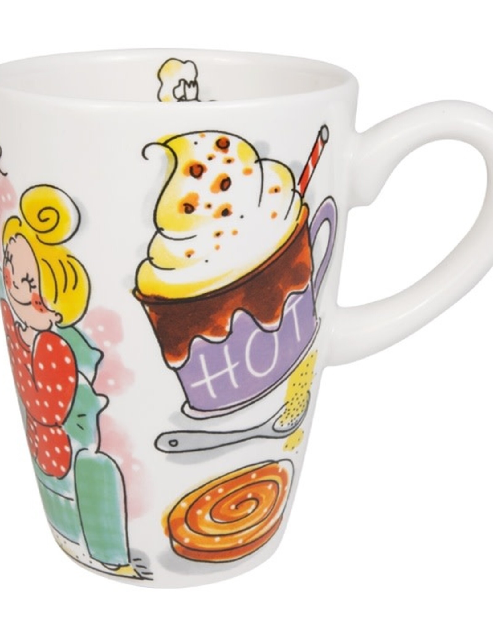 Blond Amsterdam Beker XL 0,5l & Petit Four Set "Hot Chocolate Season" - Blond Amsterdam