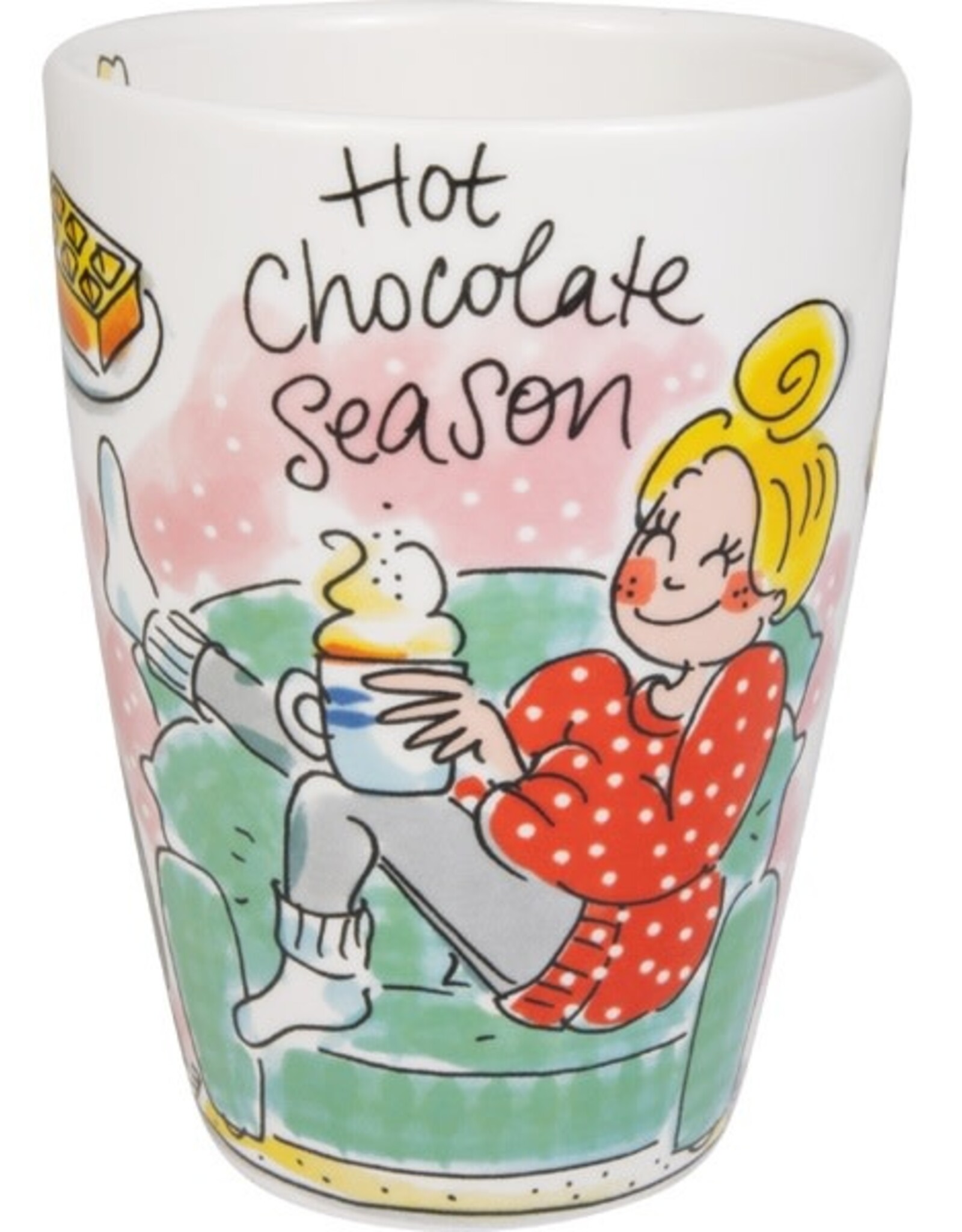Blond Amsterdam Beker XL 0,5l & Petit Four Set "Hot Chocolate Season" - Blond Amsterdam