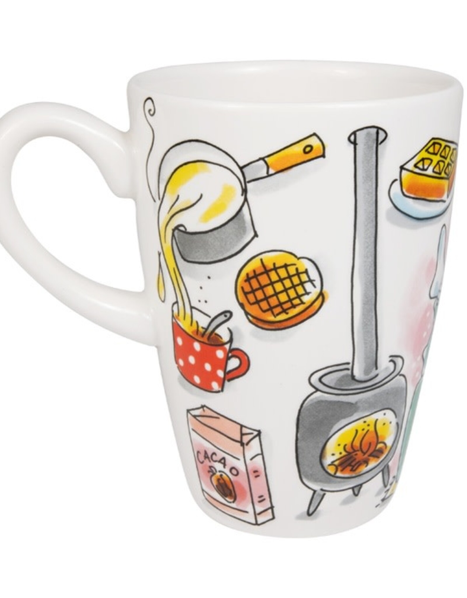 Blond Amsterdam Beker XL 0,5l & Petit Four Set "Hot Chocolate Season" - Blond Amsterdam