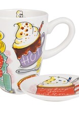 Blond Amsterdam Beker XL 0,5l & Petit Four Set "Hot Chocolate Season" - Blond Amsterdam
