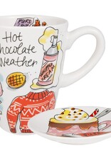 Blond Amsterdam Beker XL 0,5l & Petit Four Set "Hot Chocolate Weather" - Blond Amsterdam
