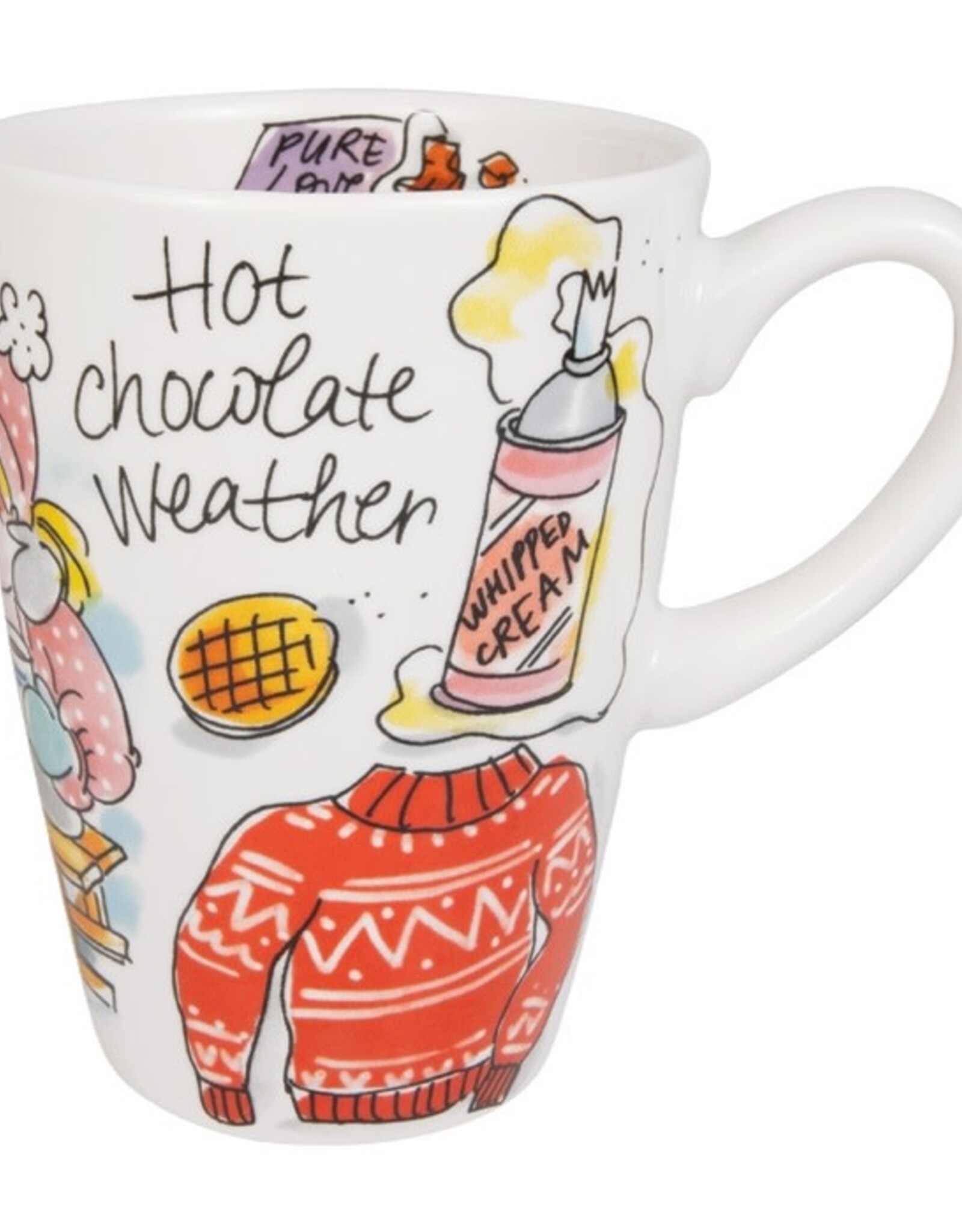 Blond Amsterdam Beker XL 0,5l & Petit Four Set "Hot Chocolate Weather" - Blond Amsterdam