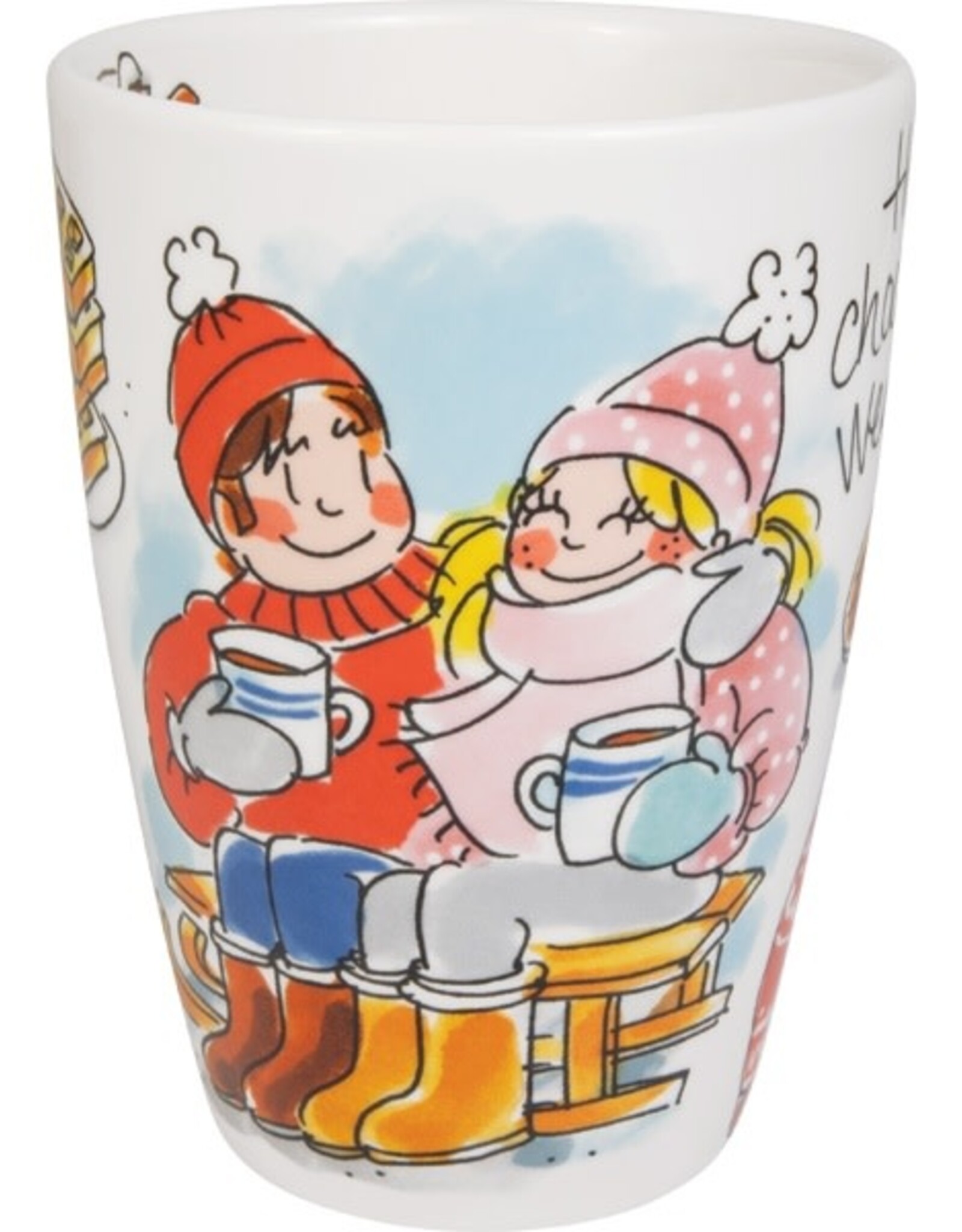 Blond Amsterdam Beker XL 0,5l & Petit Four Set "Hot Chocolate Weather" - Blond Amsterdam