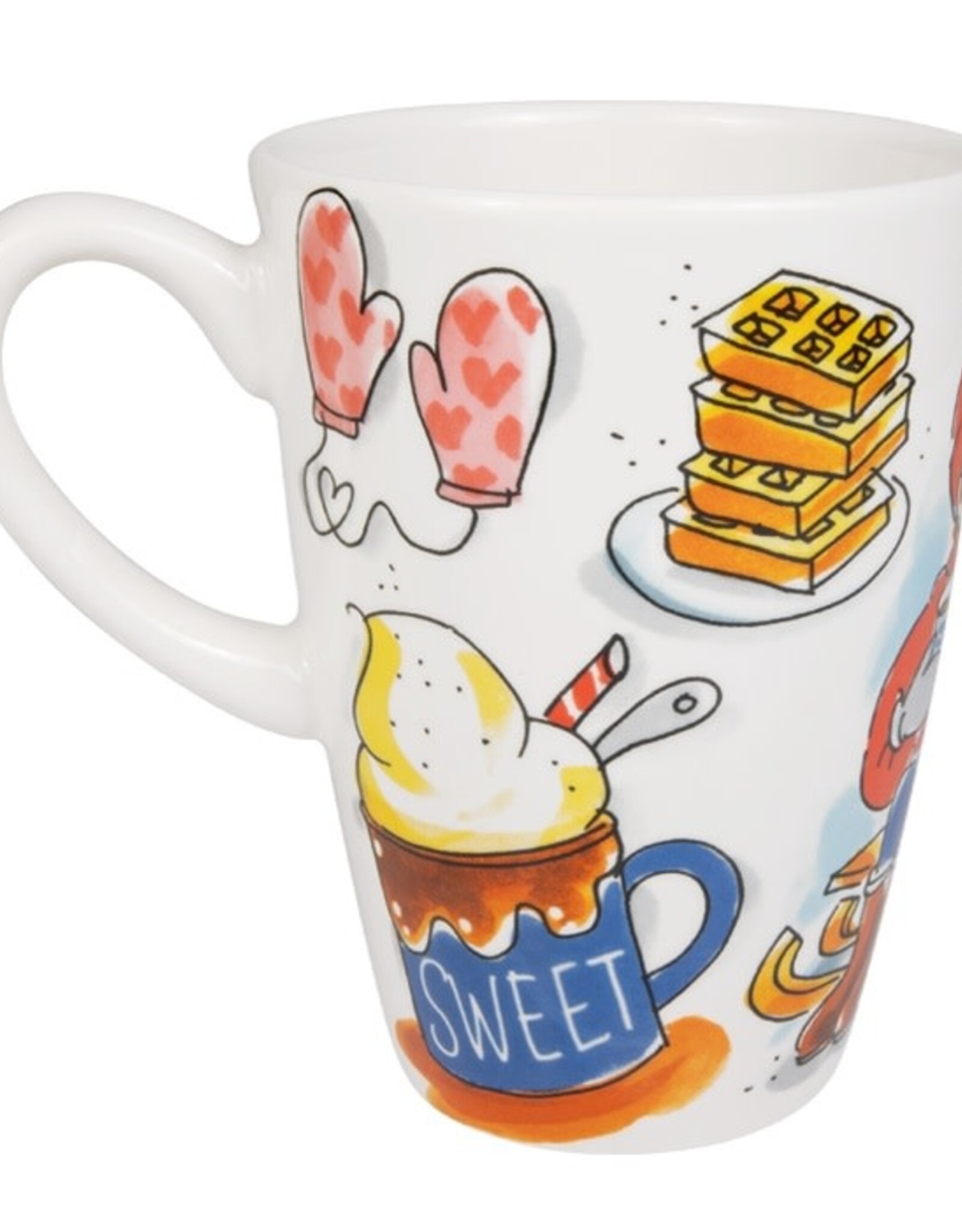 Blond Amsterdam Beker XL 0,5l & Petit Four Set "Hot Chocolate Weather" - Blond Amsterdam