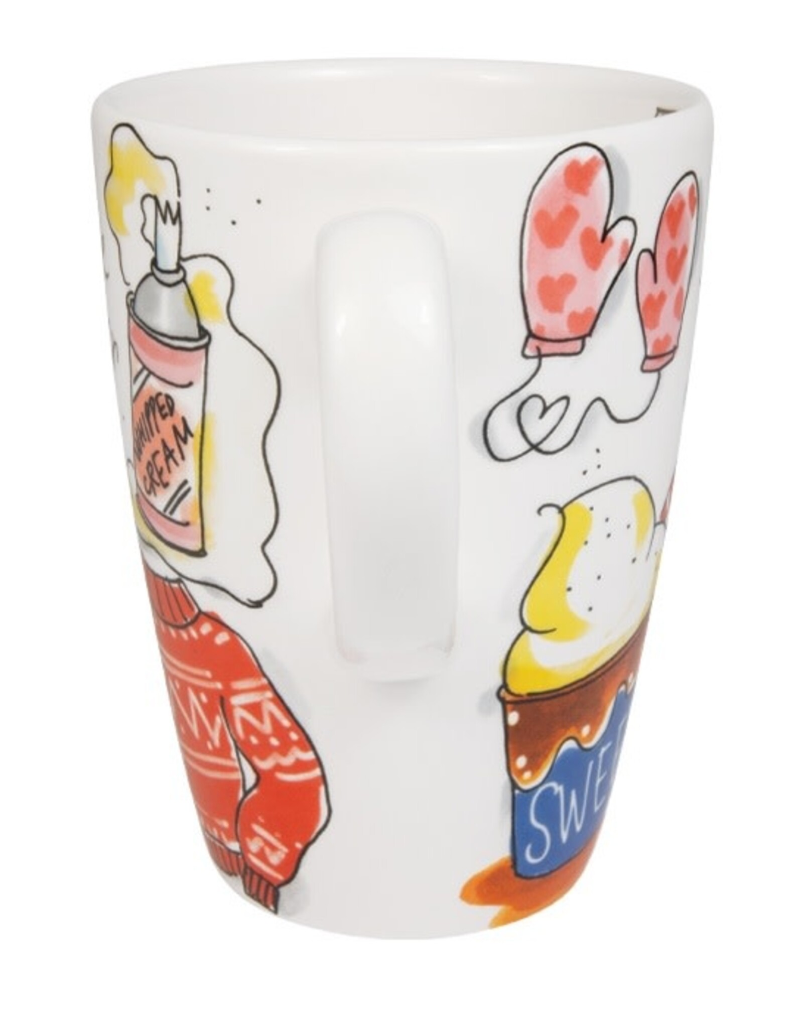 Blond Amsterdam Beker XL 0,5l & Petit Four Set "Hot Chocolate Weather" - Blond Amsterdam