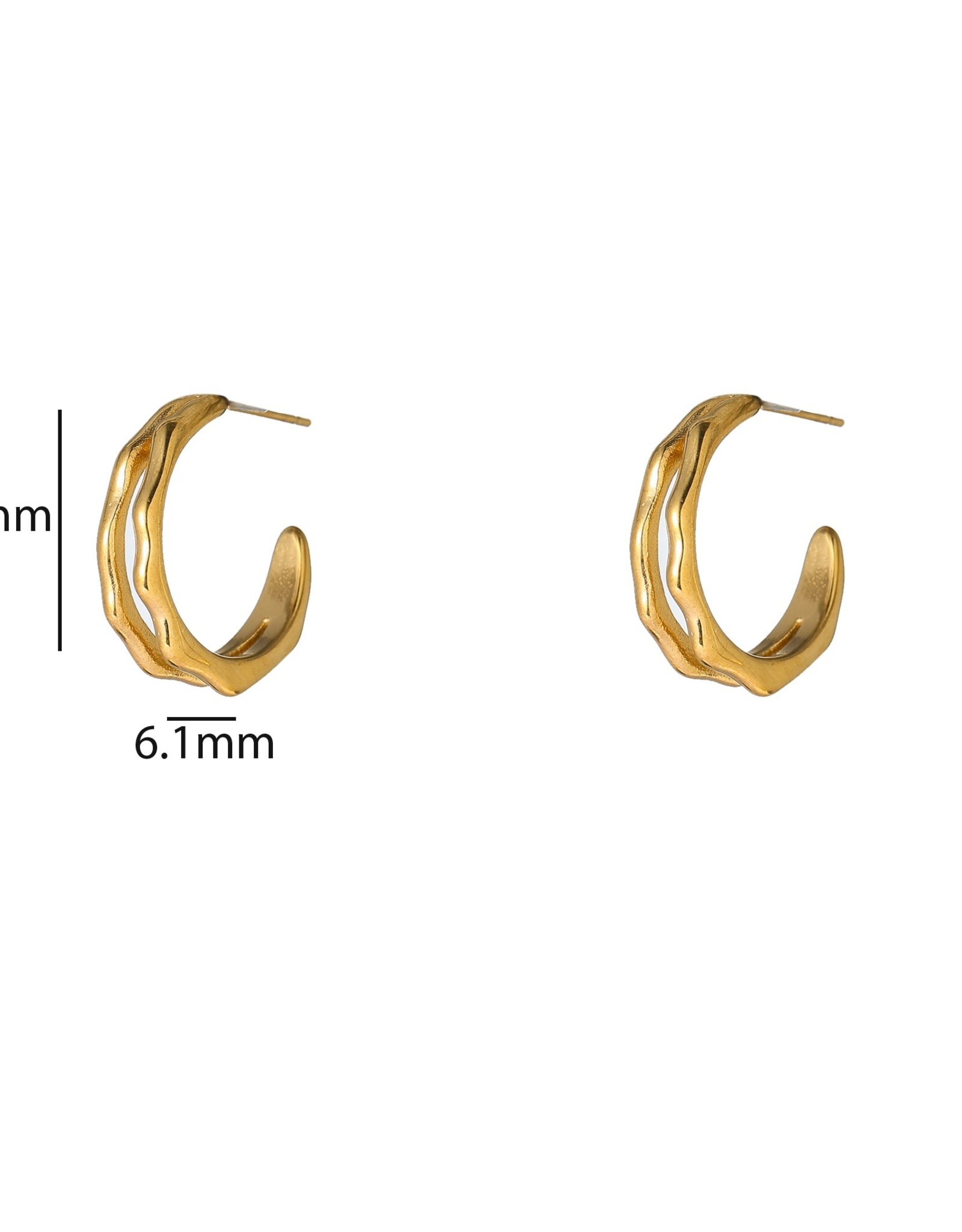 Day & Eve by Go Dutch Label Oorbellen (E66061-2) 14K goud - Day & Eve by Go Dutch Label