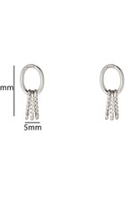Day & Eve by Go Dutch Label Oorbellen (E66066-1) zilver - Day & Eve by Go Dutch Label