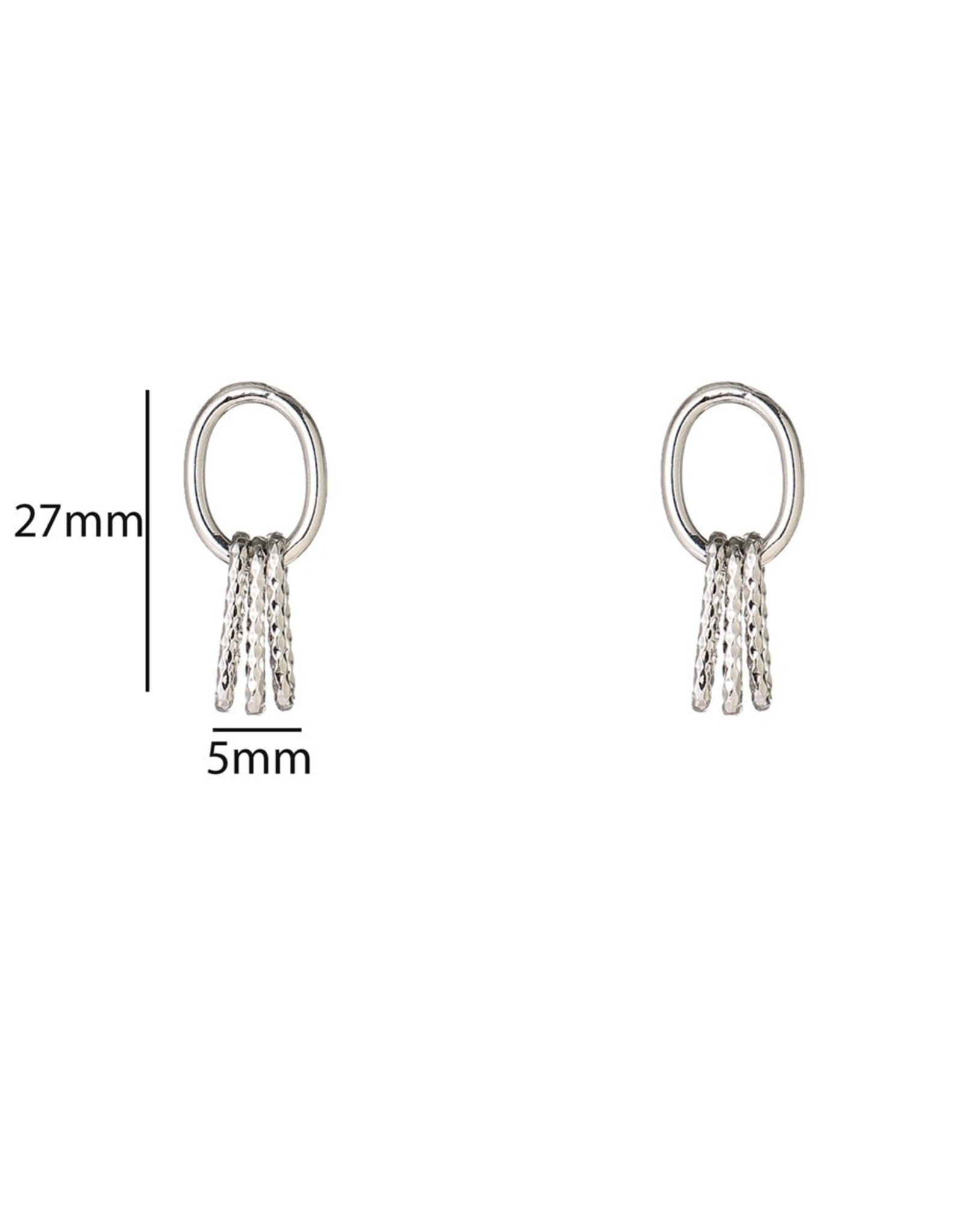 Day & Eve by Go Dutch Label Oorbellen (E66066-1) zilver - Day & Eve by Go Dutch Label