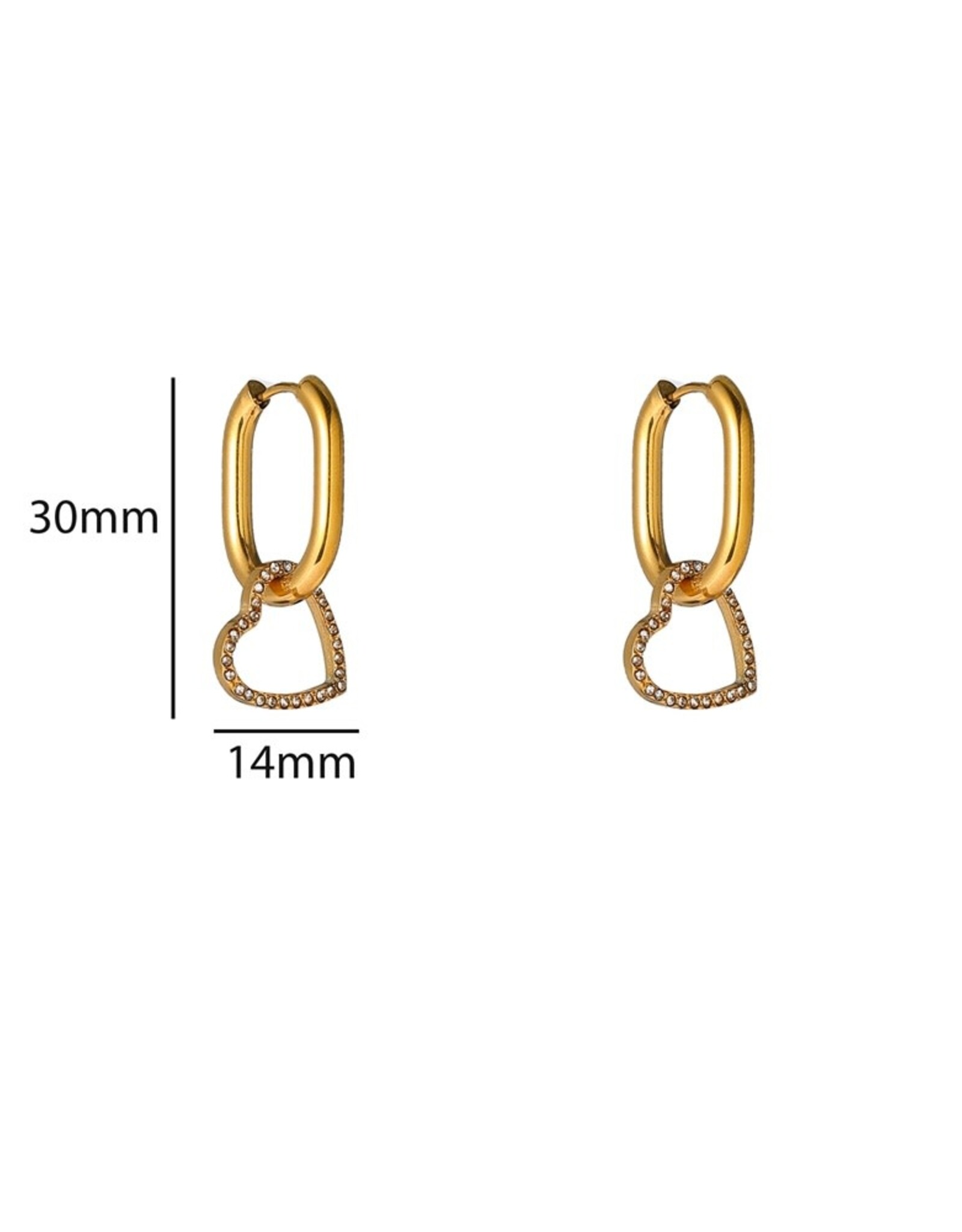 Day & Eve by Go Dutch Label Oorbellen (E66288-2) 14K goud - Day & Eve by Go Dutch Label