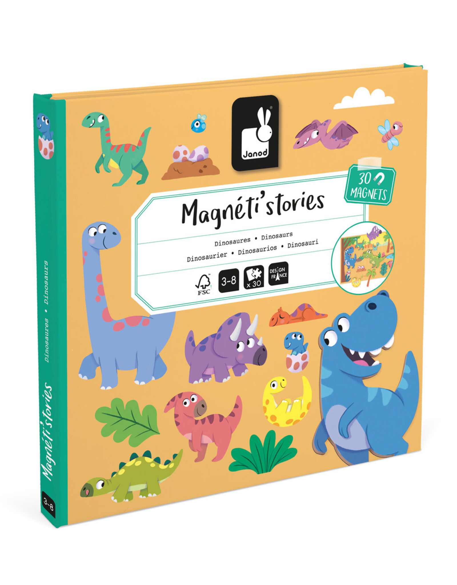 Janod Magneti Stories Dinosaurus +3jr - Janod