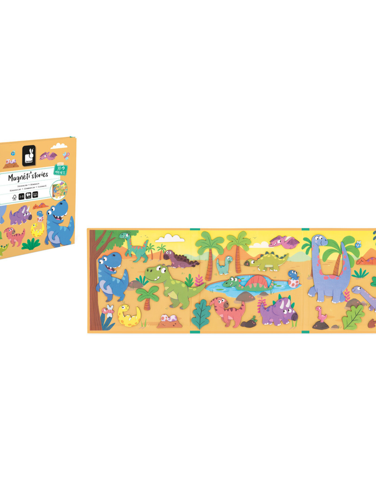 Janod Magneti Stories Dinosaurus +3jr - Janod