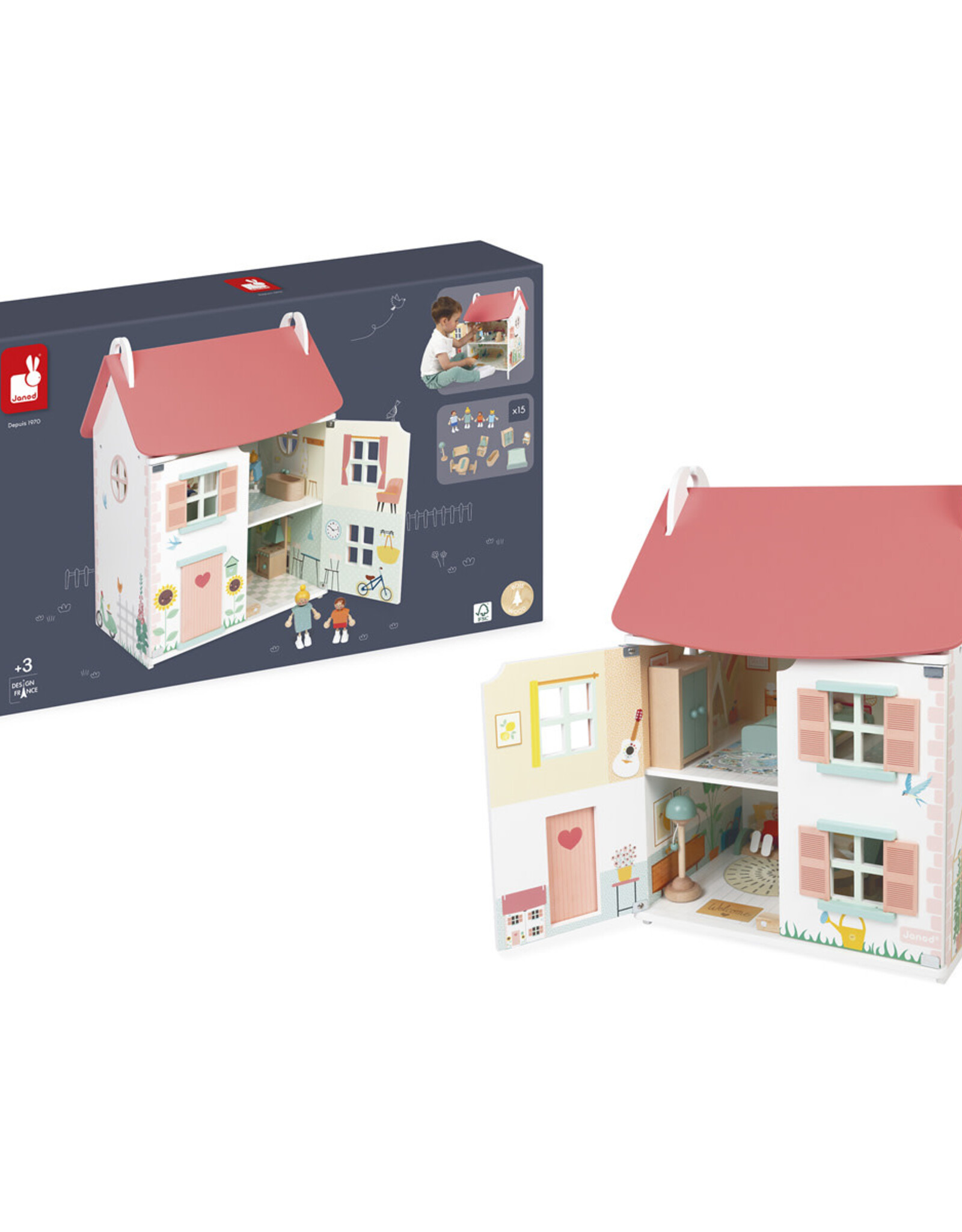 Janod Poppenhuis +3jr - Janod