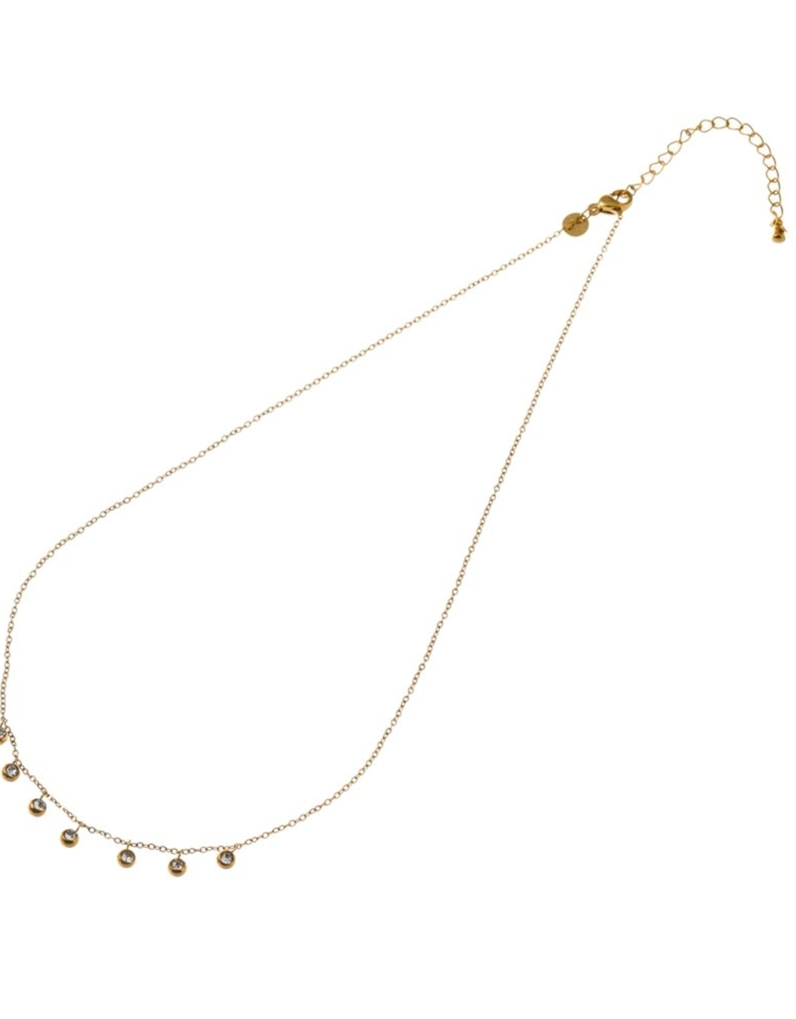 Day & Eve by Go Dutch Label Ketting (N66424-1) 14K goud + crystal - Day & Eve by Go Dutch Label