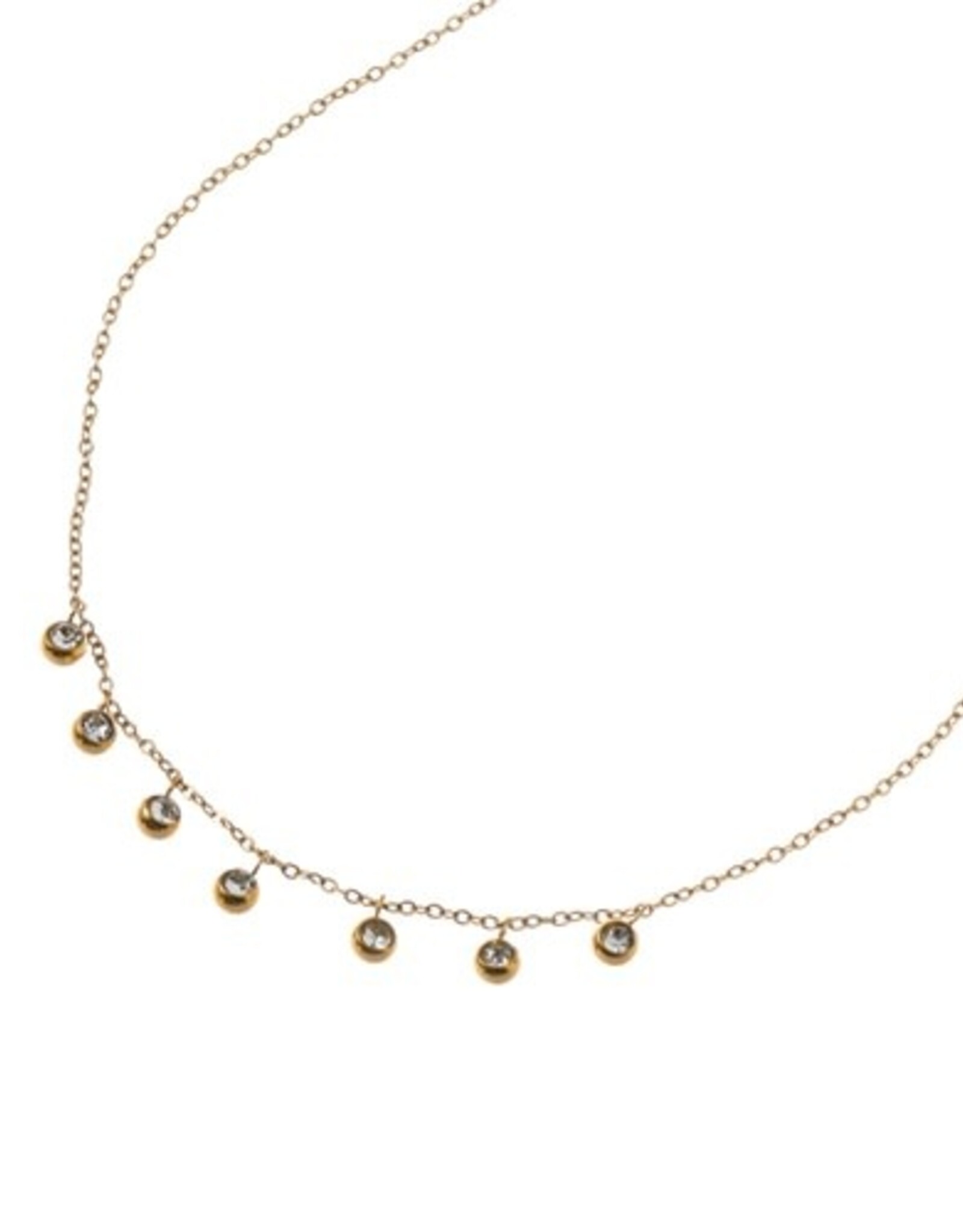 Day & Eve by Go Dutch Label Ketting (N66424-1) 14K goud + crystal - Day & Eve by Go Dutch Label