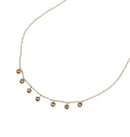 Day & Eve by Go Dutch Label Ketting (N66424-1) 14K goud + crystal - Day & Eve by Go Dutch Label