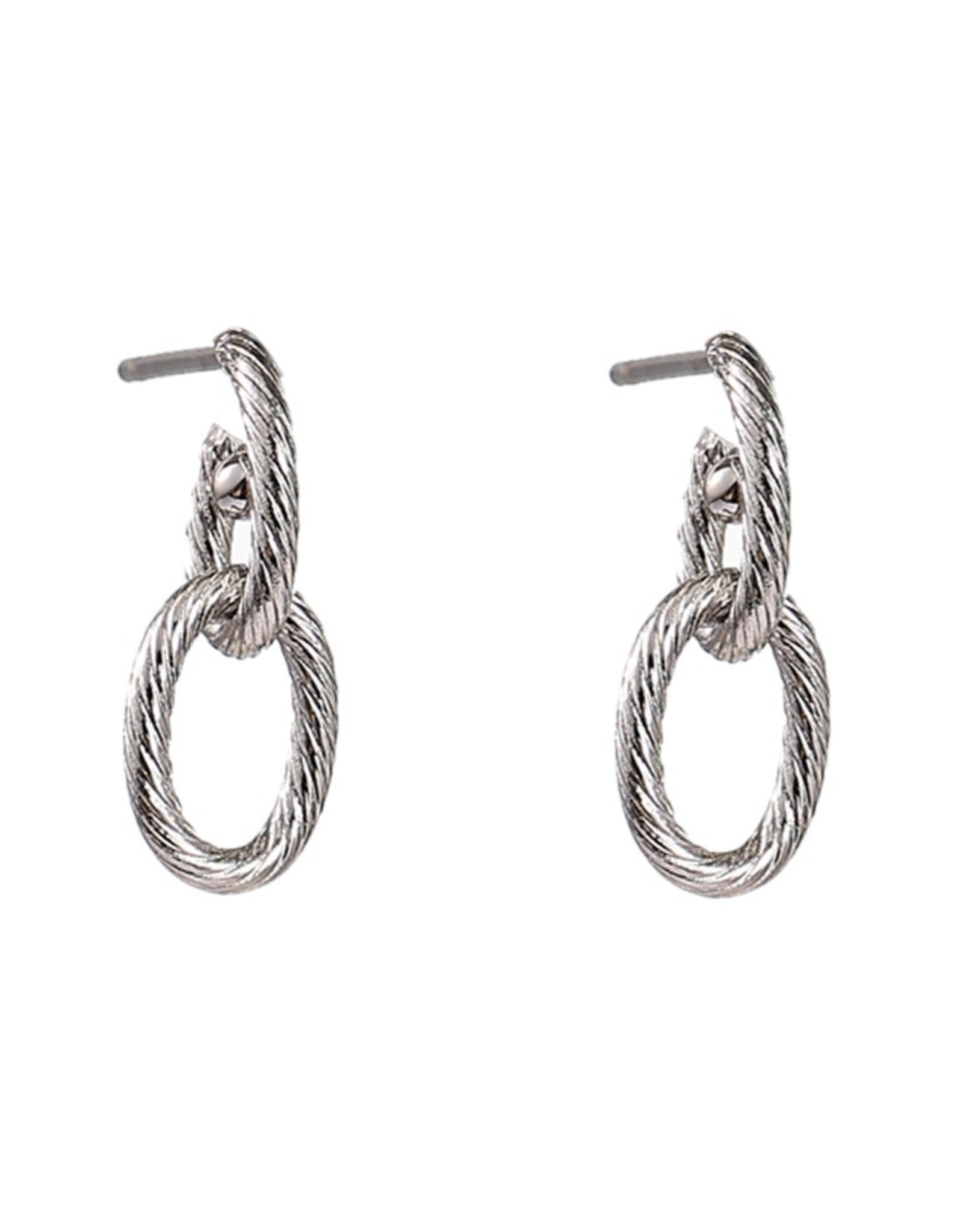 Day & Eve by Go Dutch Label Oorbellen (E61128-1) zilver - Day & Eve by Go Dutch Label