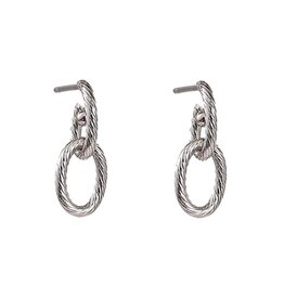 Day & Eve by Go Dutch Label Oorbellen (E61128-1) zilver - Day & Eve by Go Dutch Label
