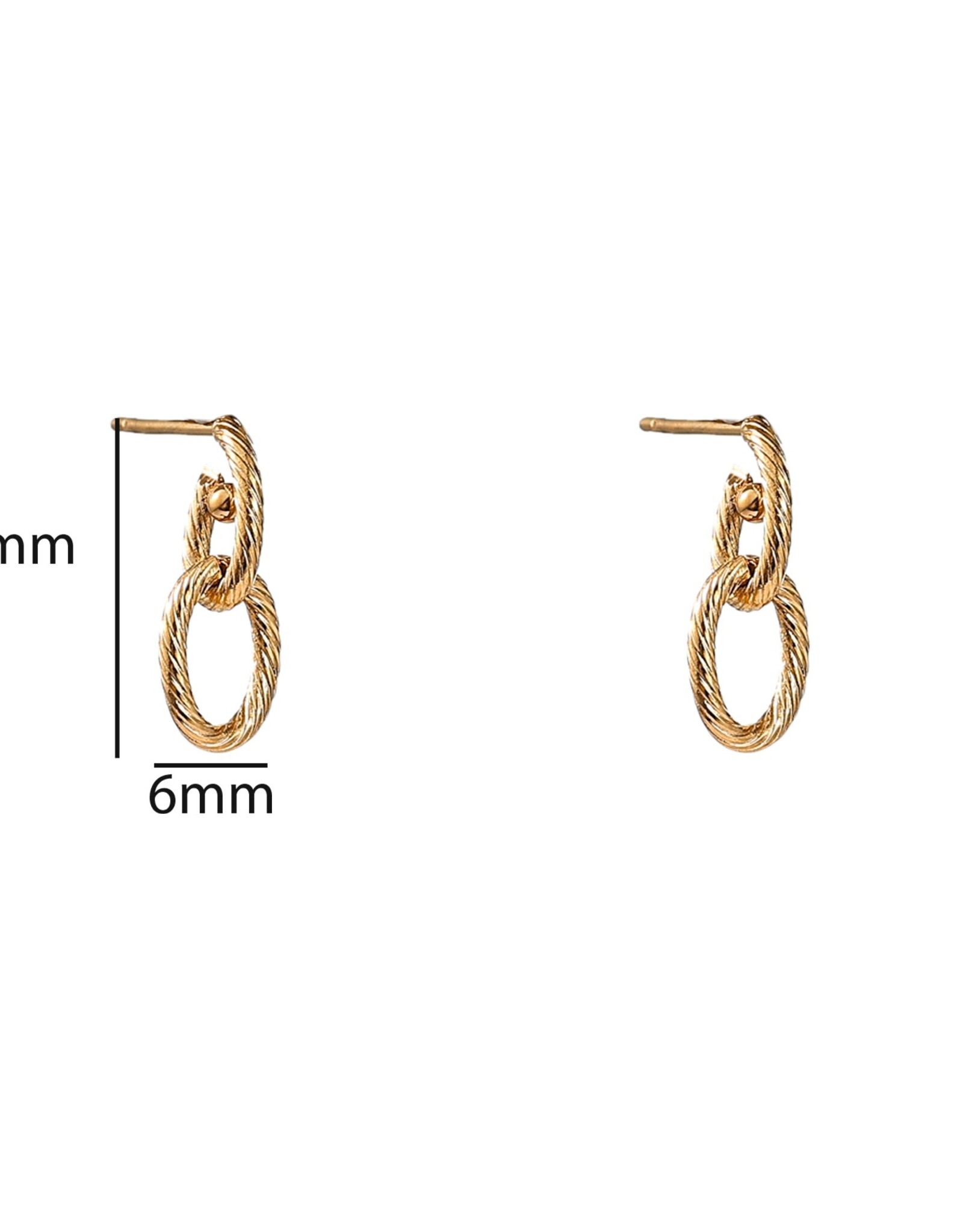 Day & Eve by Go Dutch Label Oorbellen (E61128-2) 14K goud - Day & Eve by Go Dutch Label