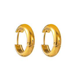 Day & Eve by Go Dutch Label Oorbellen (E61054-2) 14K goud 4x16mm - Day & Eve by Go Dutch Label