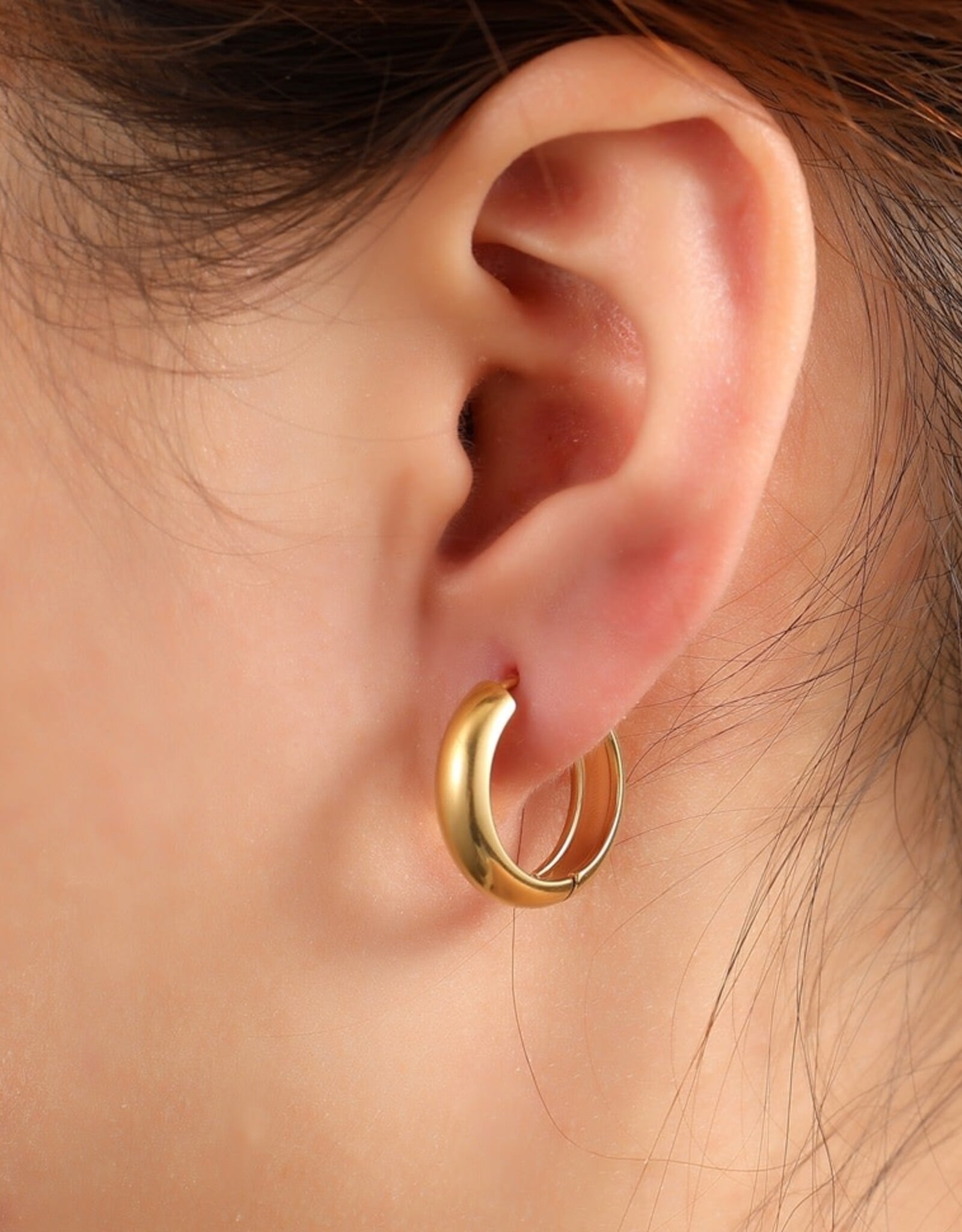 Day & Eve by Go Dutch Label Oorbellen (E61054-2) 14K goud 4x16mm - Day & Eve by Go Dutch Label