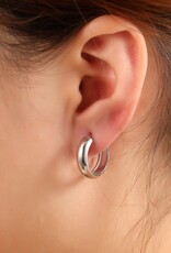 Day & Eve by Go Dutch Label Oorbellen (E61054-1) zilver 4x16mm - Day & Eve by Go Dutch Label