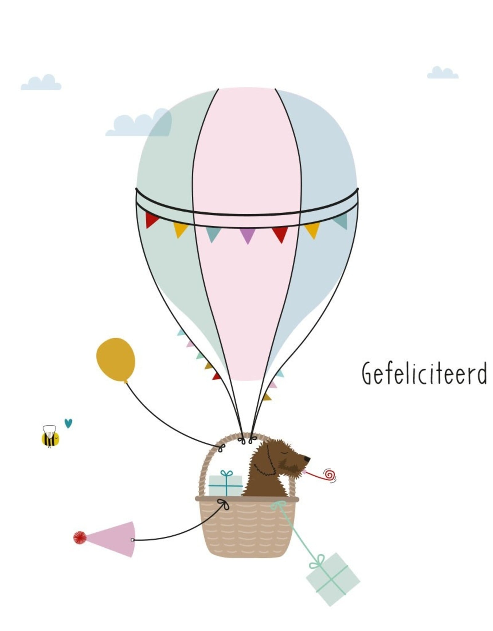 Gefeliciteerd - Wenskaart Frits