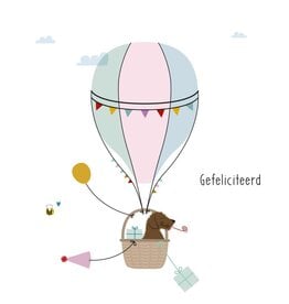 Gefeliciteerd - Wenskaart Frits