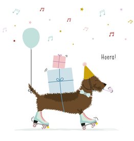 Hoera! - Wenskaart Frits