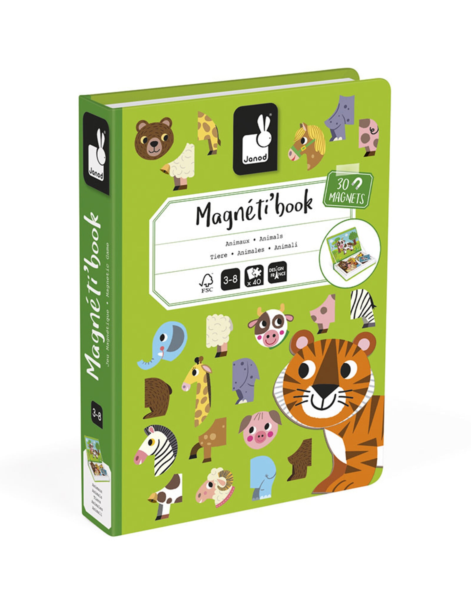 Janod Magnetibook Dieren +3jr - Janod