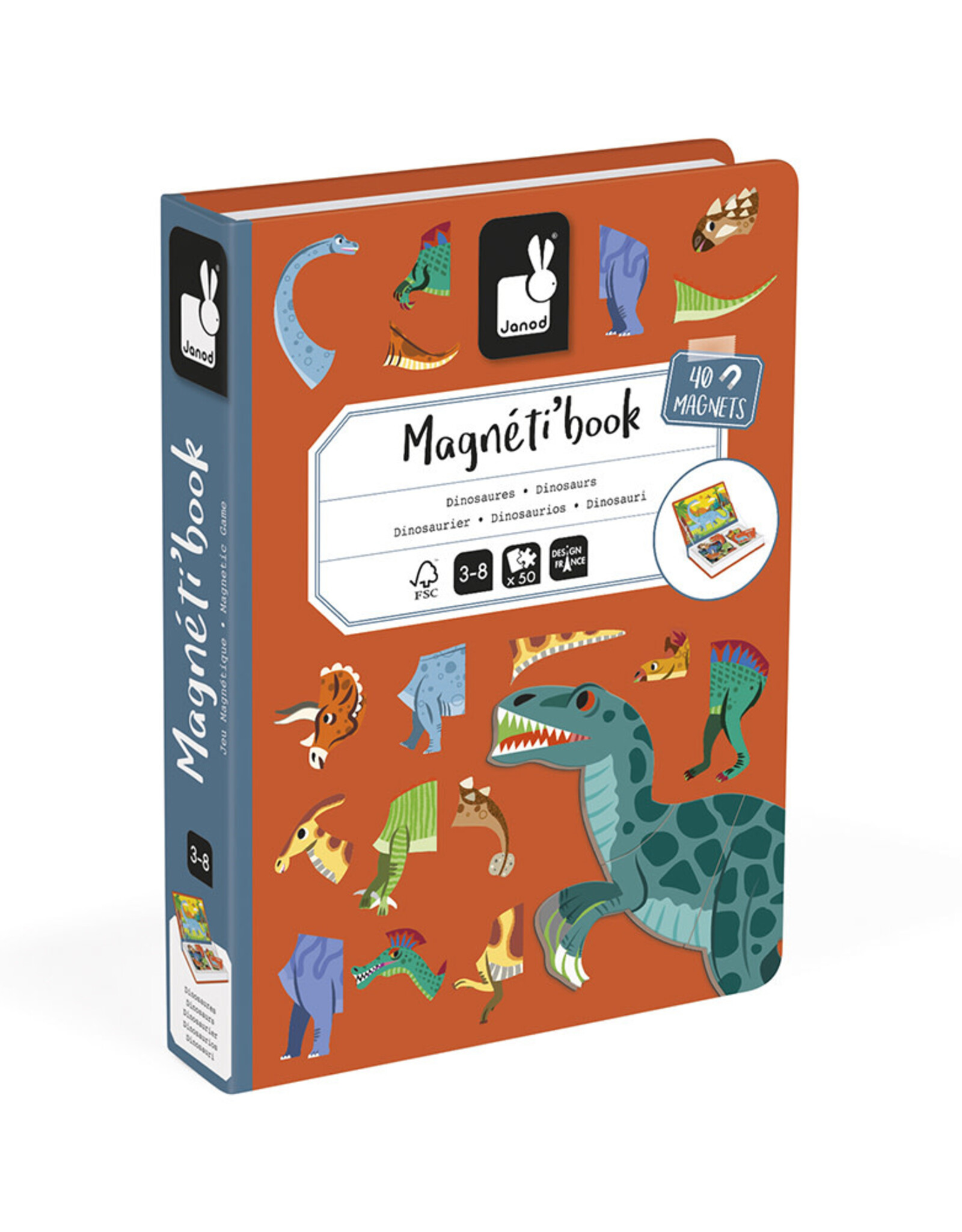 Janod Magnetibook Dinosaurus +3jr - Janod