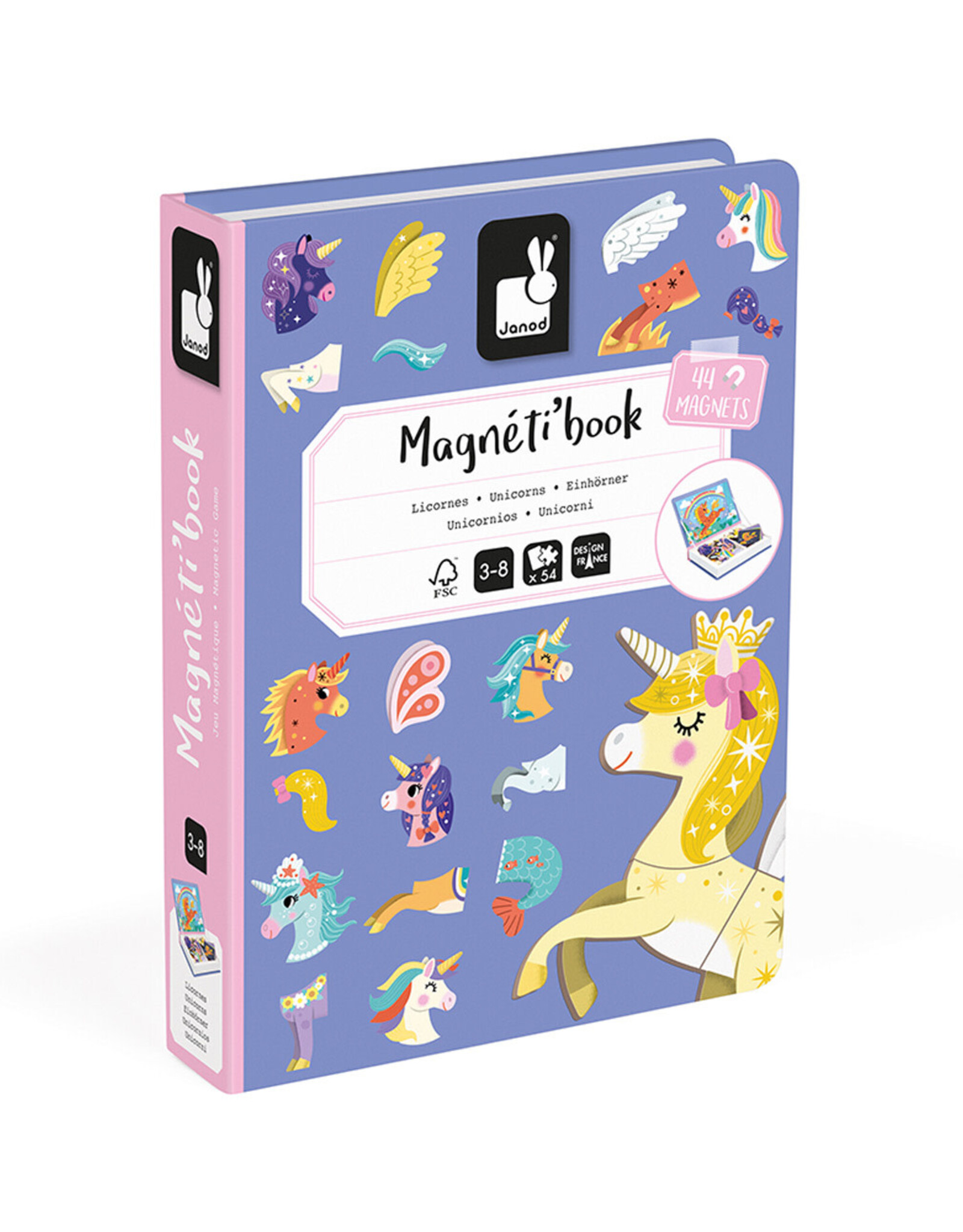 Janod Magnetibook Eenhoorn +3jr - Janod