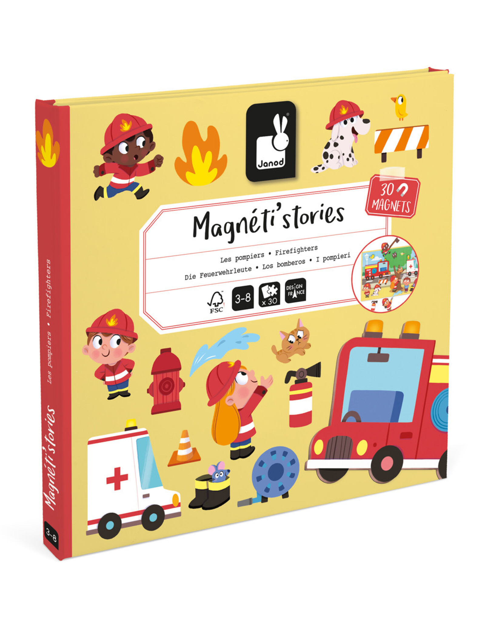 Janod Magneti Stories Brandweer +3jr - Janod