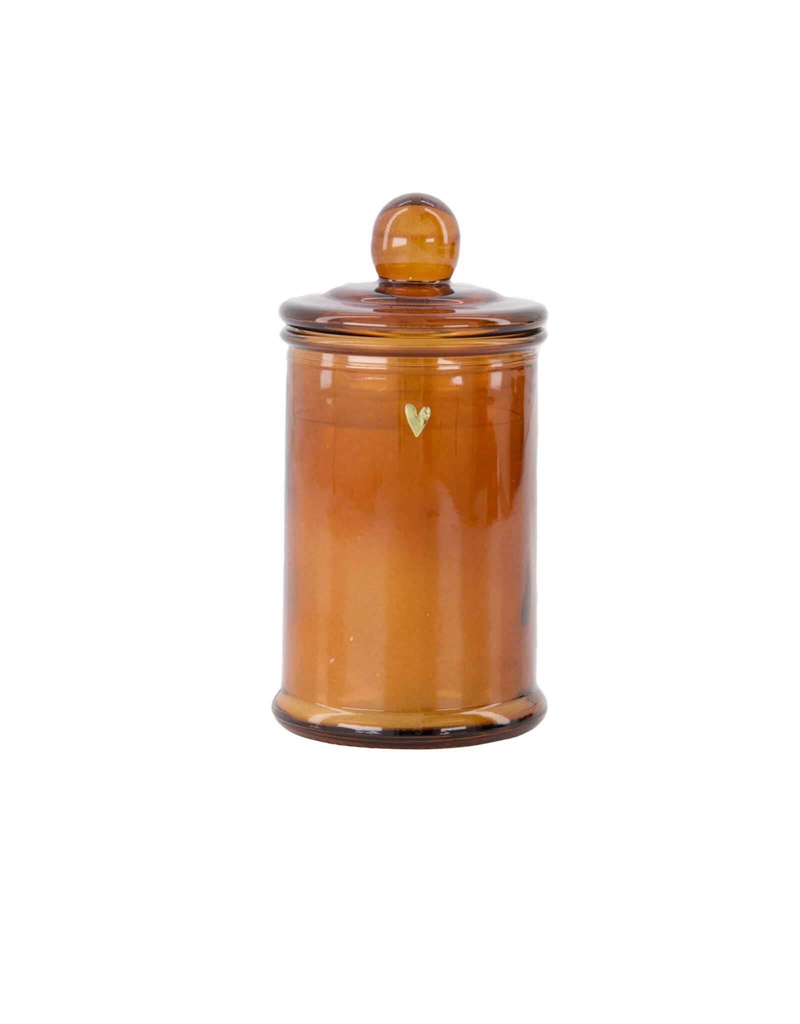 Zusss Geurkaars glas met deksel hartje - Zusss